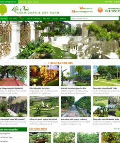 Mẫu web bán cây xanh