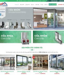 Theme wordpress flatsome bán cửa nhôm 01