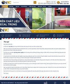 Mẫu website bán decal