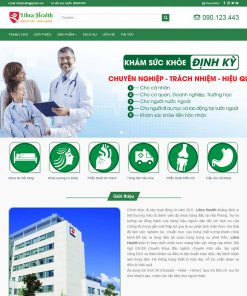 Mẫu web khám sức khỏe