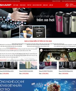 Mẫu website bán máy lọc khí