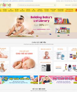 Mẫu web mẹ và bé 02