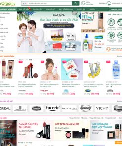 Mẫu Web Mỹ phẩm 06
