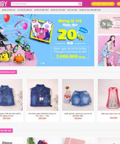 Web bán đồ trẻ em 01