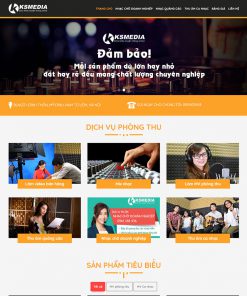 Mẫu Website thu âm