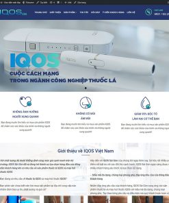 Mẫu website thuốc lá điện tử