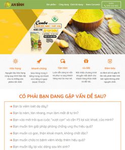 Mẫu web Tinh bột nghệ