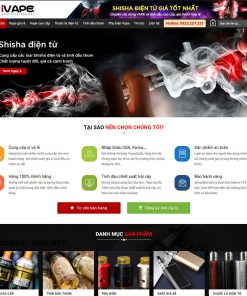 Mẫu web bán vape